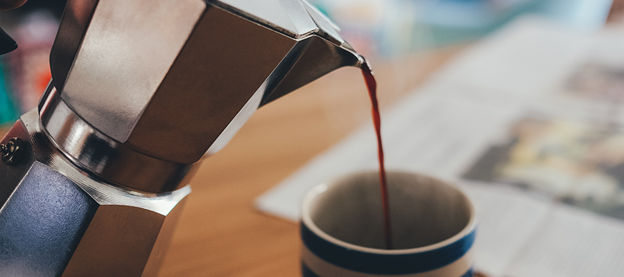 Coffee being poured